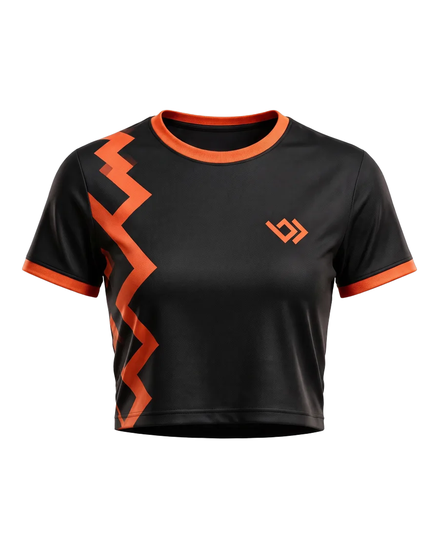 Cropped da linha Esportiva, mockup personalizado